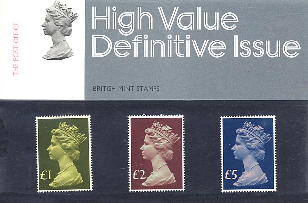 1977 GB - PP D091 - Machin High Values (£1, £2, £5) - Small 1977 GB - PP D091 - Machin High Values (£1, £2, £5) - Small